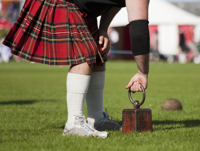 "Throwing the weight over the bar" is a Scottish Highland Games event.